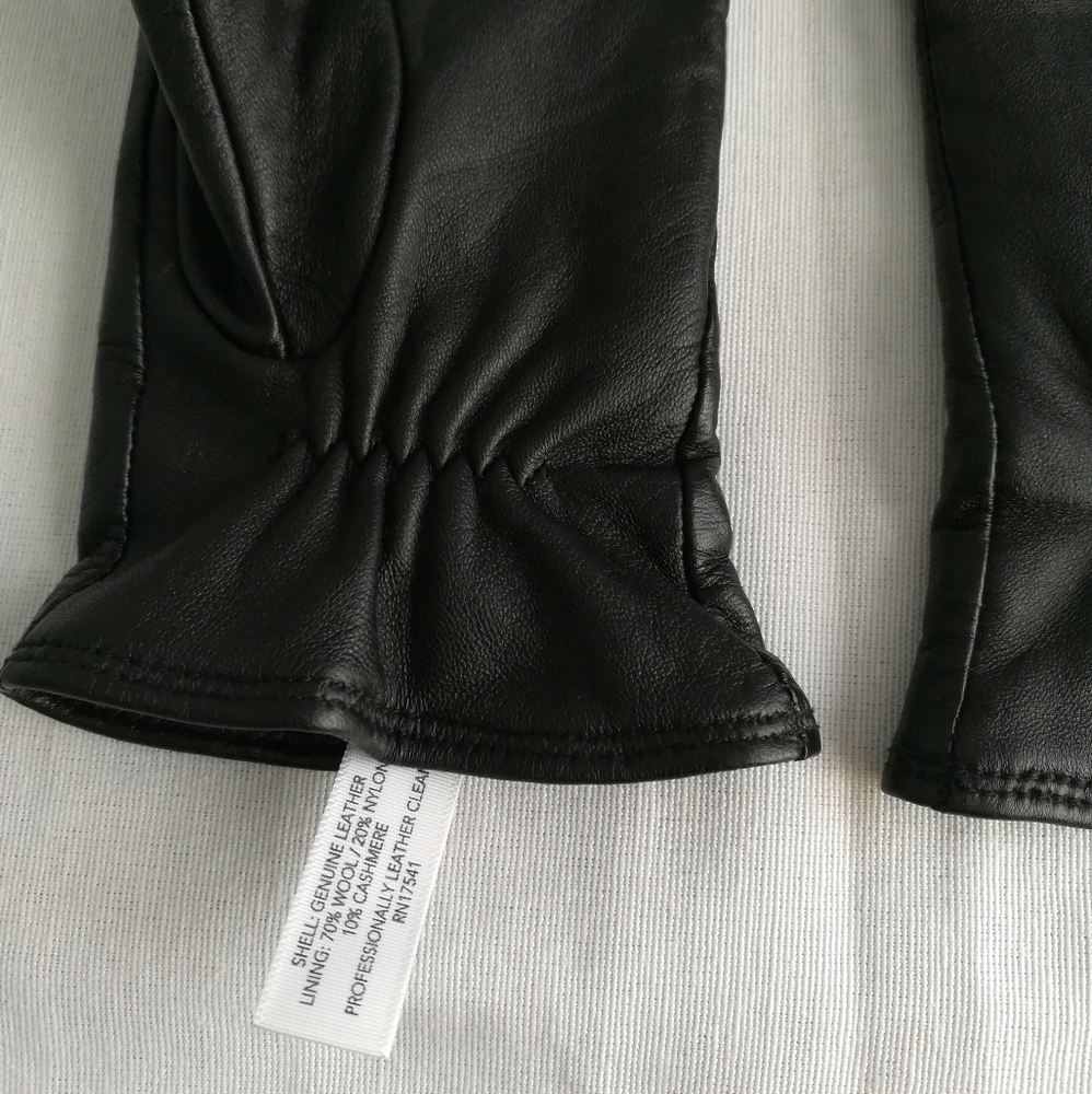 * Charter Club Cashmere Lined Leather Tech Gloves - Picture 4 of 8